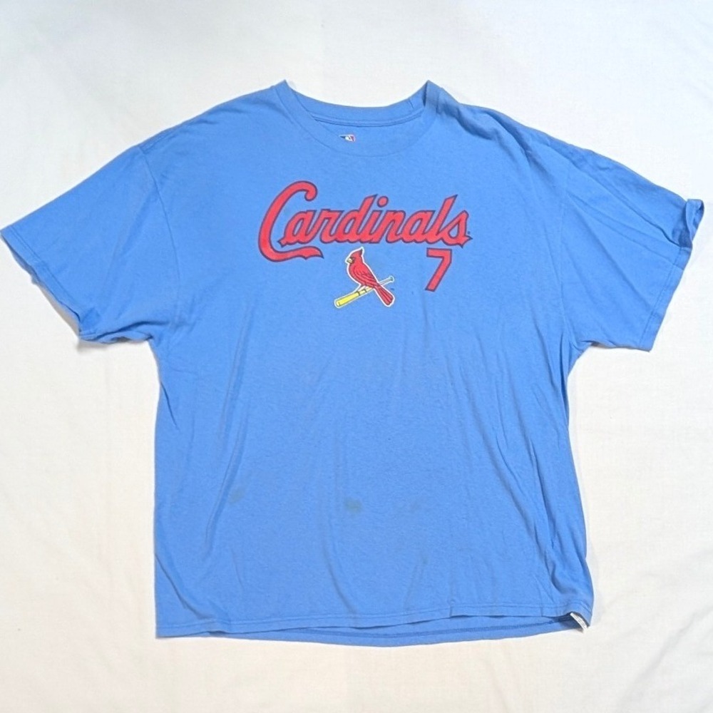 MLB St. Louis Cardinals Matt Holliday 7 T-Shirt Mens 2XL Genuine Merchandise